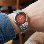 ADDIESDIVE Reloj de vestir para hombre 36MM 10MM Delgado Zafiro Impermeable Fácil de leer