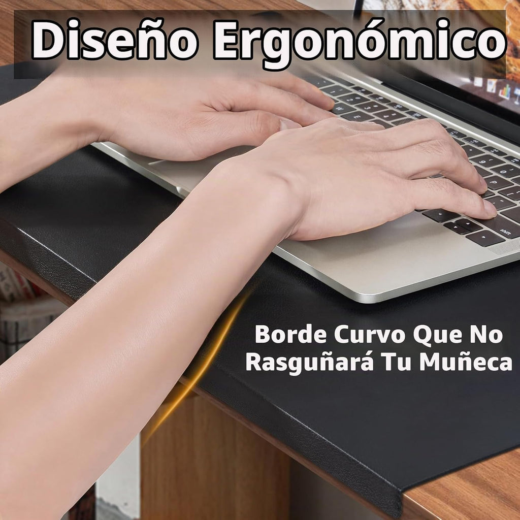 Alfombrilla de escritorio con protector de bordes para teclado y mouse
