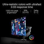 ASUS ROG PG27AQDM-R Monitor para juegos OLED de 27 pulgadas 1440p 2...