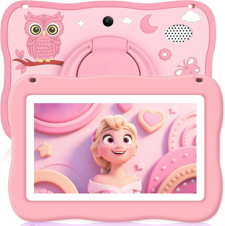 Tableta para Niños de 7 Pulgadas, Tableta para Niños Pequeños con C...