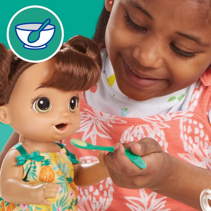 Baby Alive Magical Mixer Muñeca Bebé Tropical Treat con Accesorios...