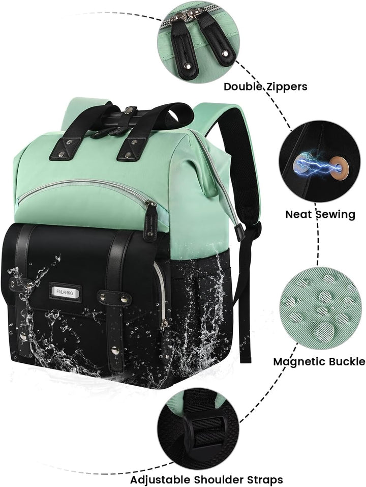 Mochila para portátil YALIXIAN para mujer, mochila de trabajo unive...