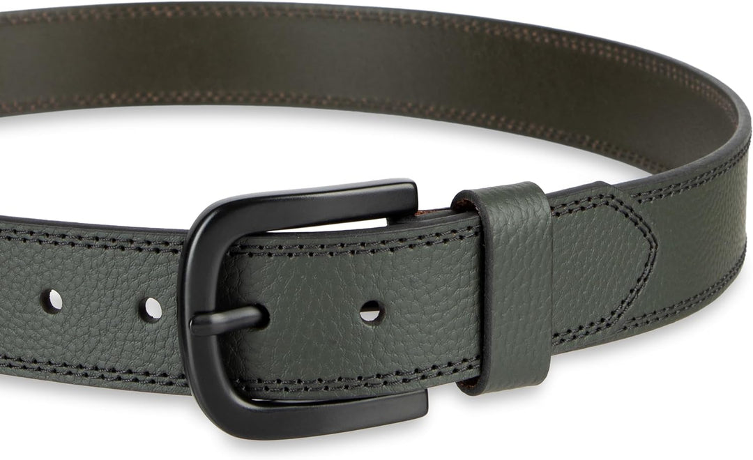 Dickies cinturón de cuero auténtico para hombre \u2013 estilo casua...