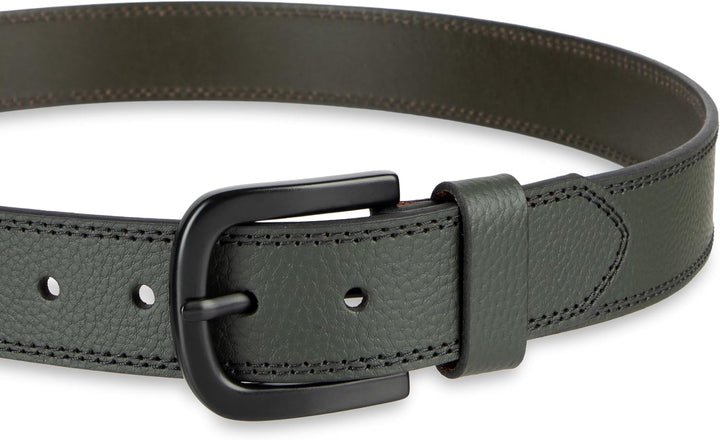 Dickies cinturón de cuero auténtico para hombre \u2013 estilo casua...