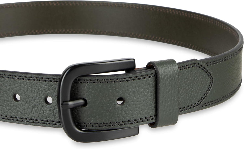 Dickies cinturón de cuero auténtico para hombre \u2013 estilo casua...