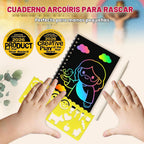 ZMLM Paquete de 24 cuadernos con diseño de arco iris para niños, recuerdos