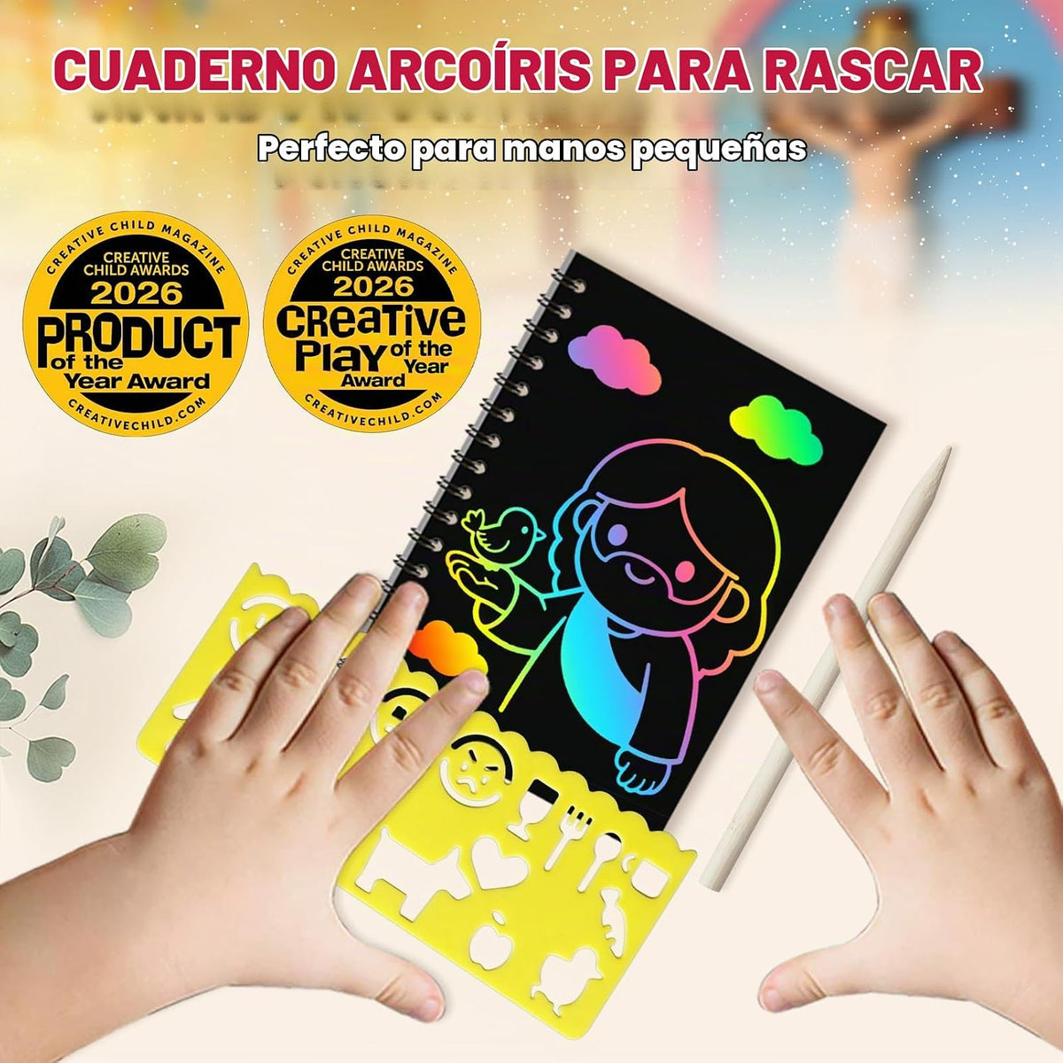 ZMLM Paquete de 24 cuadernos con diseño de arco iris para niños, recuerdos