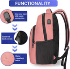 LARIPOP - Mochila para laptop de viaje de 15.6 pulgadas, mochila pa...