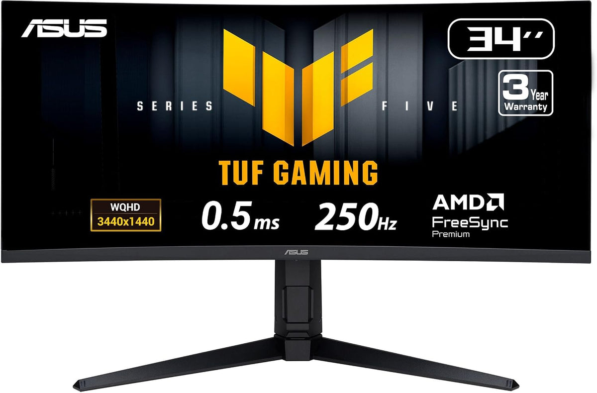 ASUS TUF Gaming - Monitor curvo ultraancho 1440P de 34 pulgadas, 25...
