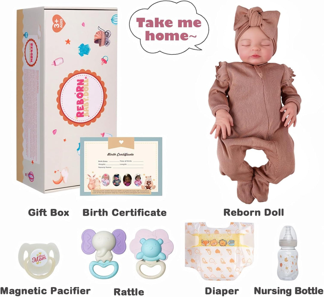ADFO Muñecas bebé Reborn de la vida real para niñas, muñecas de 20...