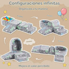 Tiita Kids - Bloques de escalada de 5 piezas con pozo de bolas pequeño