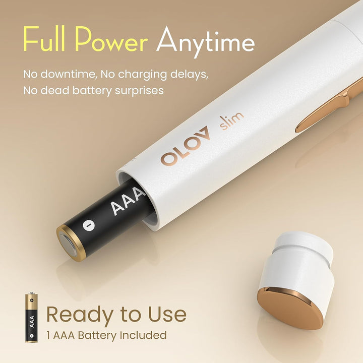 OLOV slim Depilación facial para mujeres, recortadora de cejas sin...