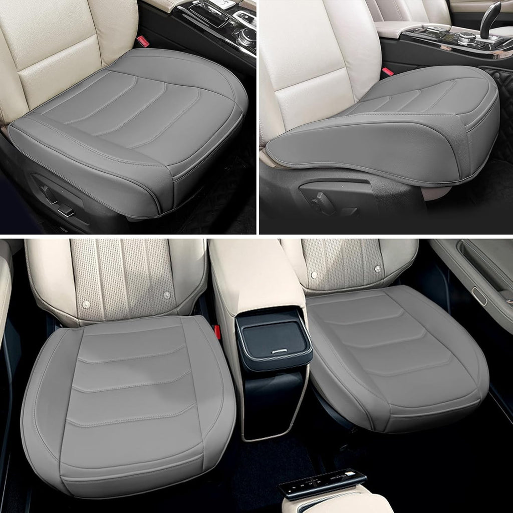 Funda de Asiento de Automóvil para Lujo y Comodidad - Cuero PU, Antideslizante, Protección de Envoltura Completa con Bolsillo de Almacenamiento para Cojín Inferior - Ajuste Universal para el