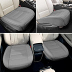 Funda de Asiento de Automóvil para Lujo y Comodidad - Cuero PU, Antideslizante, Protección de Envoltura Completa con Bolsillo de Almacenamiento para Cojín Inferior - Ajuste Universal para el