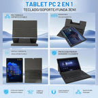 Tableta Windows de 10.1", 8 GB de RAM, SSD de 128 GB para