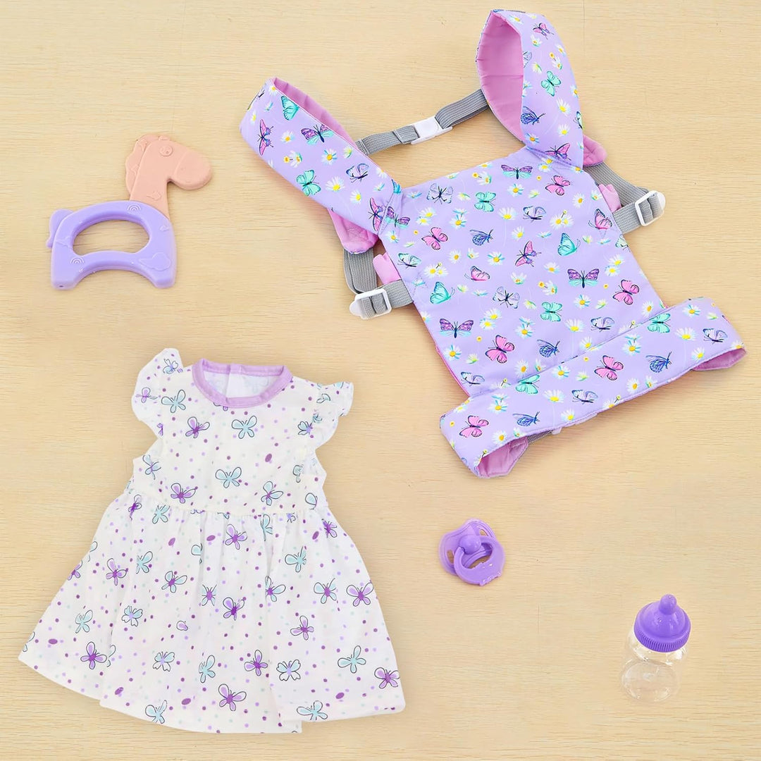 18INDC Portabebés para Muñecas de Bebé con Accesorios para Muñecas...