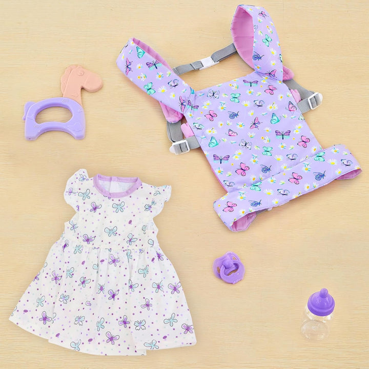 18INDC Portabebés para Muñecas de Bebé con Accesorios para Muñecas...
