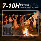 Altavoz de ducha Bluetooth, altavoz portátil impermeable IPX5 con ventosa, mini altavoz Bluetooth 5.3 de graves profundos con micrófono integrado, tiempo de reproducción de 8 horas para baño