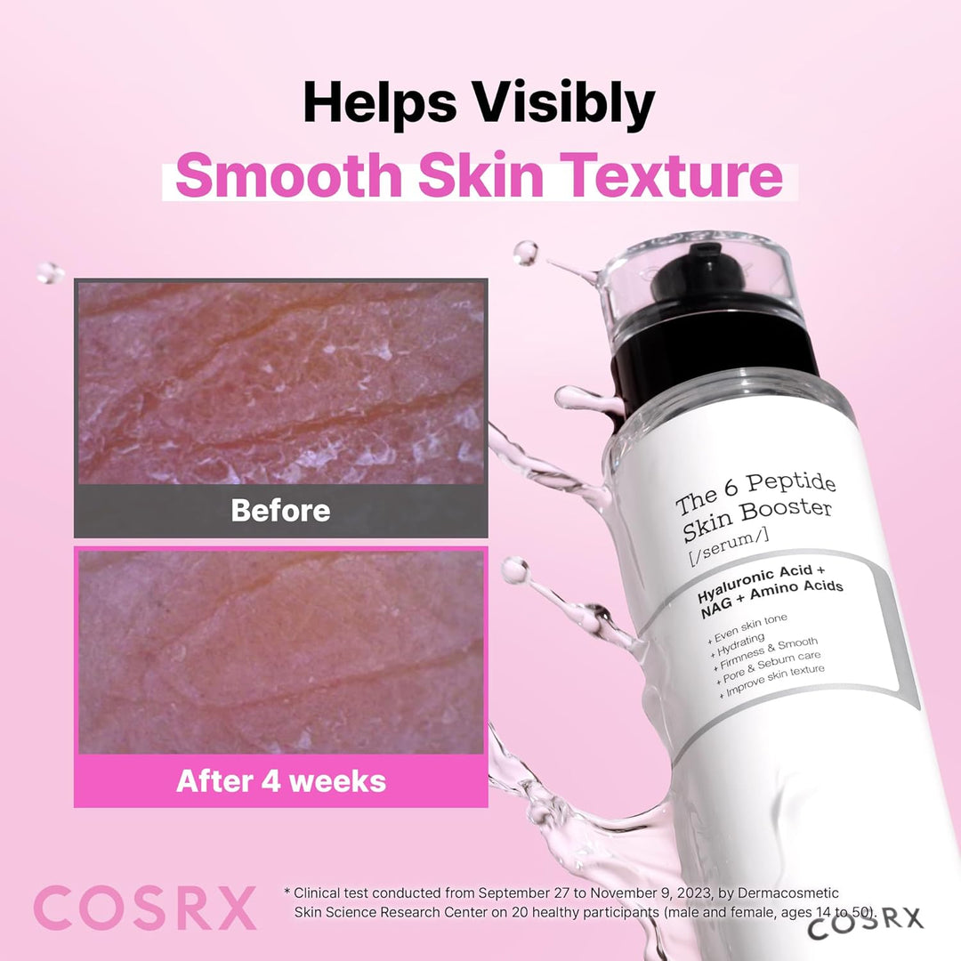 COSRX 6X Suero tónico potenciador de piel de colágeno péptido, paqu...
