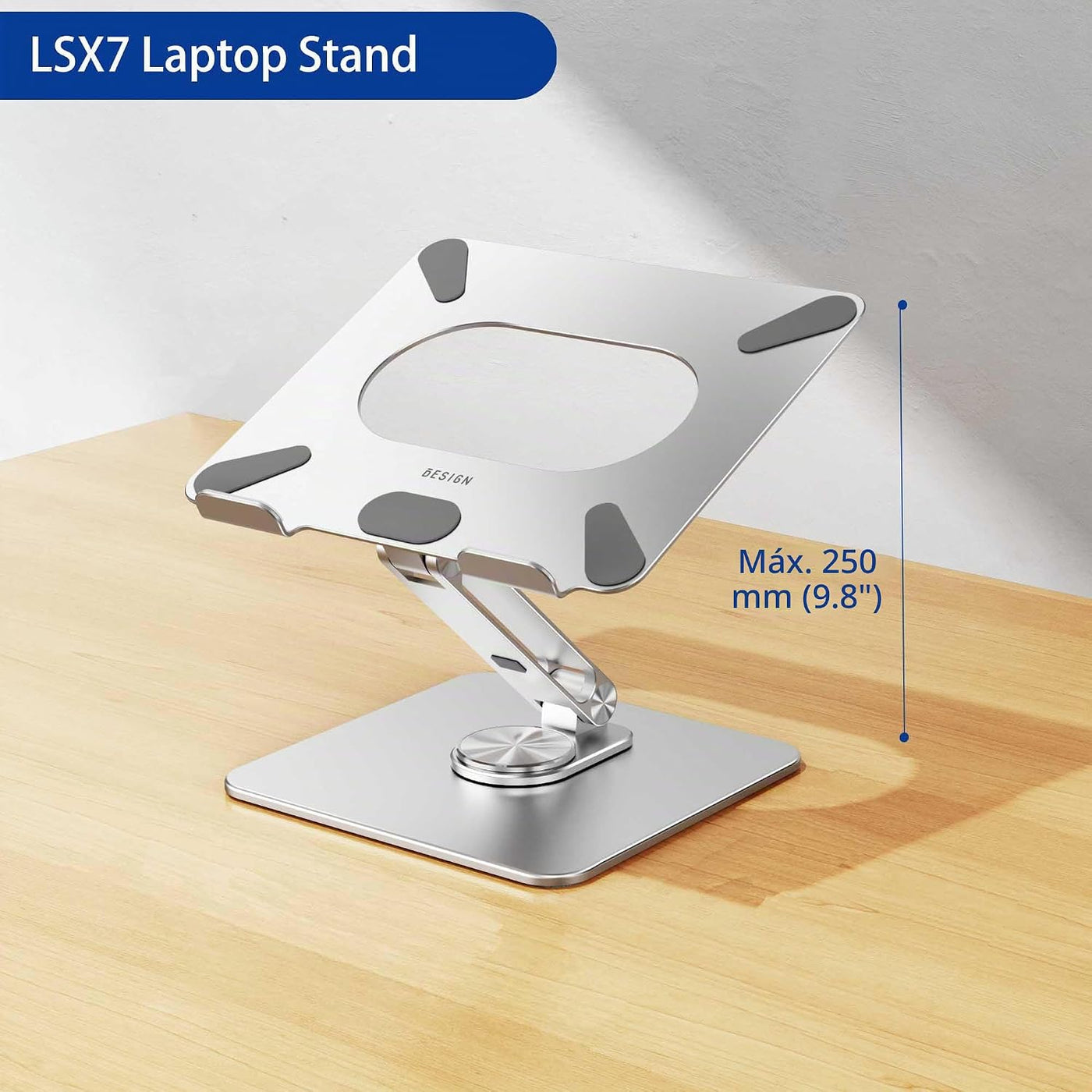 BESIGN LSX7 - Soporte para laptop con base giratoria de 360 grados,...
