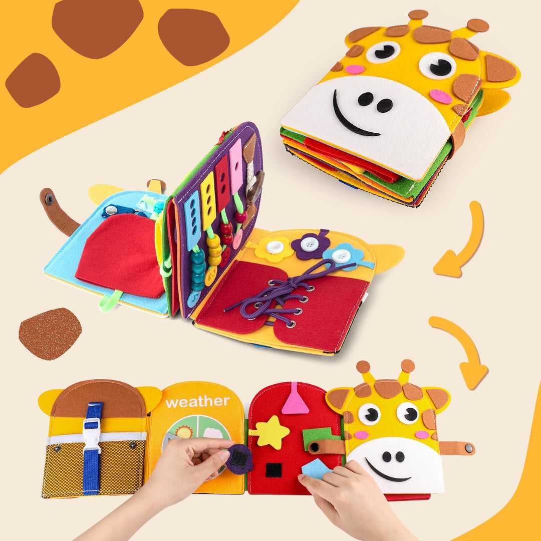 Libro ocupado para niños pequeños de 1 a 3 años juguetes