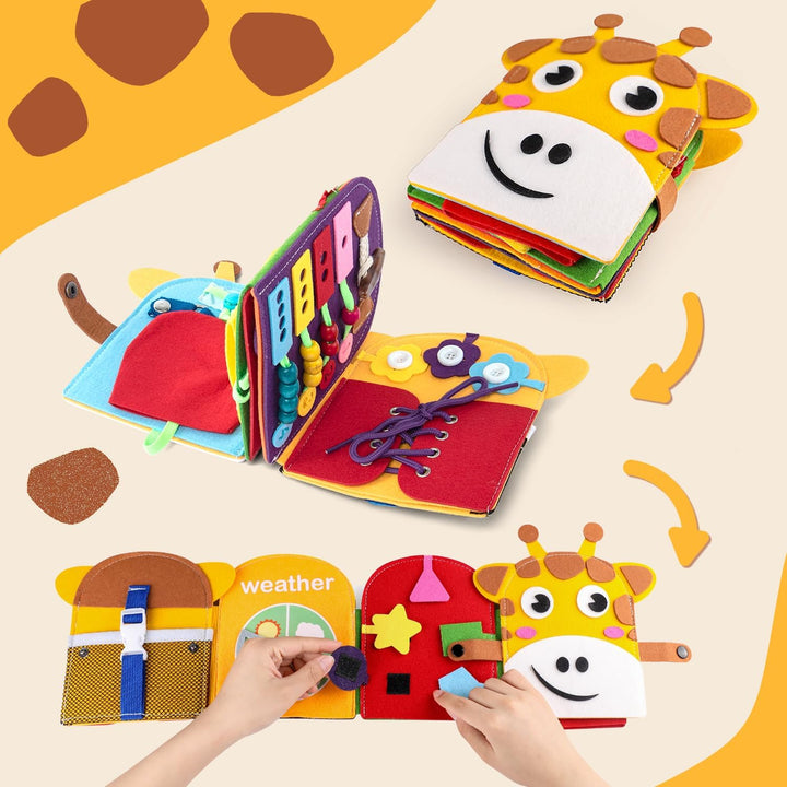 Libro ocupado para niños pequeños de 1 a 3 años juguetes