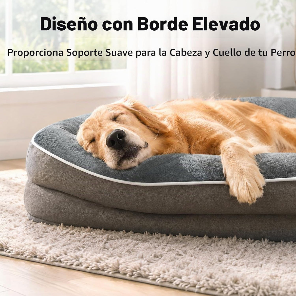 Cama ortopédica impermeable para perros grandes y extra grandes
