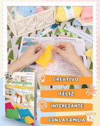 Aeelike Kit de Tejido para Principiantes Adultos, Set Fácil de Tejer Paños de Cocina, Color B