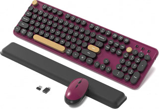 Combos de teclados de computadora inalámbricos y mouse, COVEVA tecl...