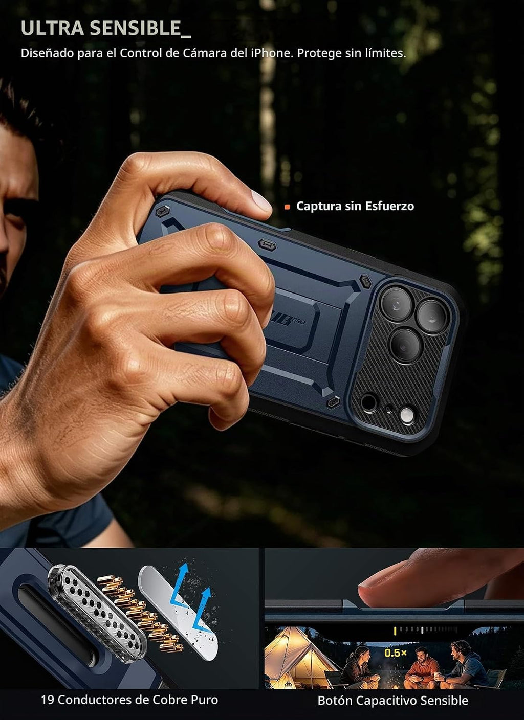 SUPCASE - Funda para iPhone 18 Pro Max / 17 Pro Max, clip para cinturón