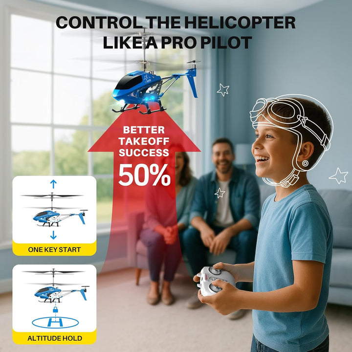 Helicóptero de control remoto SYMA, S107H-E helicóptero RC con desp...