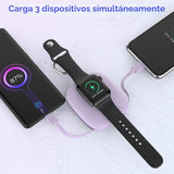 Cargador portátil pequeño de 5000 mAh, cargador inalámbrico iWatch...