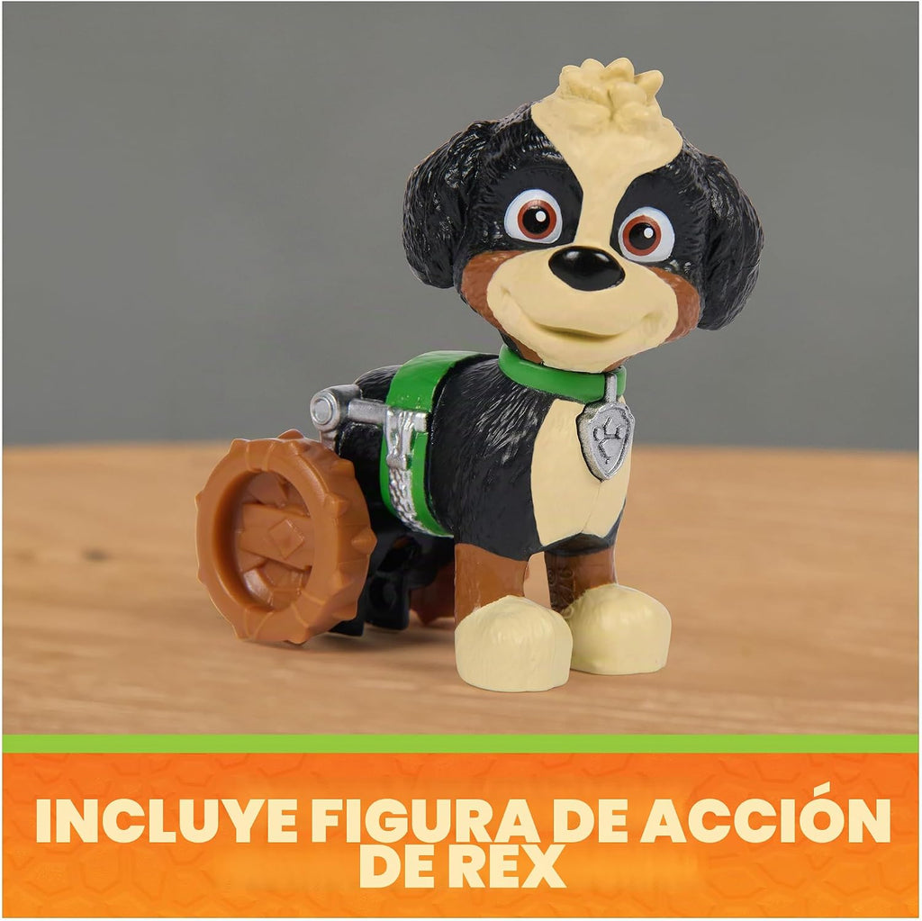 PAW Patrol Dino Movie Rise y Roll Dino Playset con 2 Figures