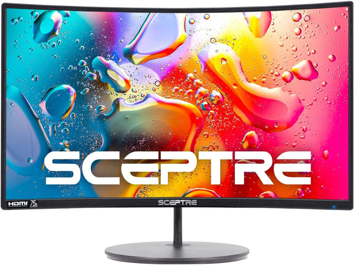Sceptre - Monitor curvo de 24 pulgadas, 75Hz, LED, para videojuegos...