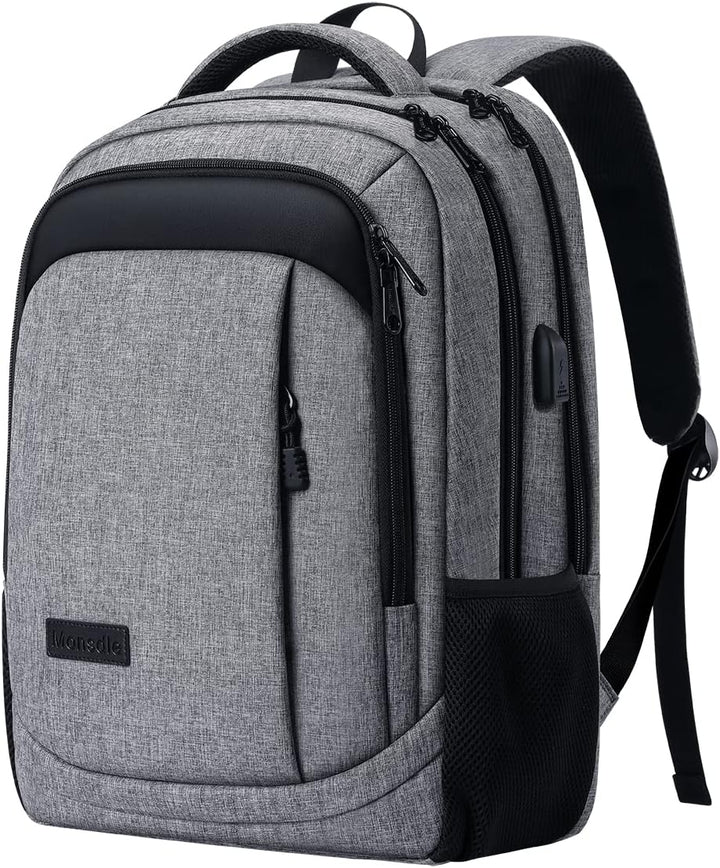 Monsdle Mochila de viaje para laptop, mochilas antirrobo con puerto...