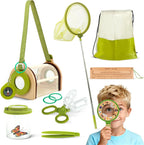 Kit de atrapador de insectos de madera para niños, juego de captura de insectos y explorador de insectos