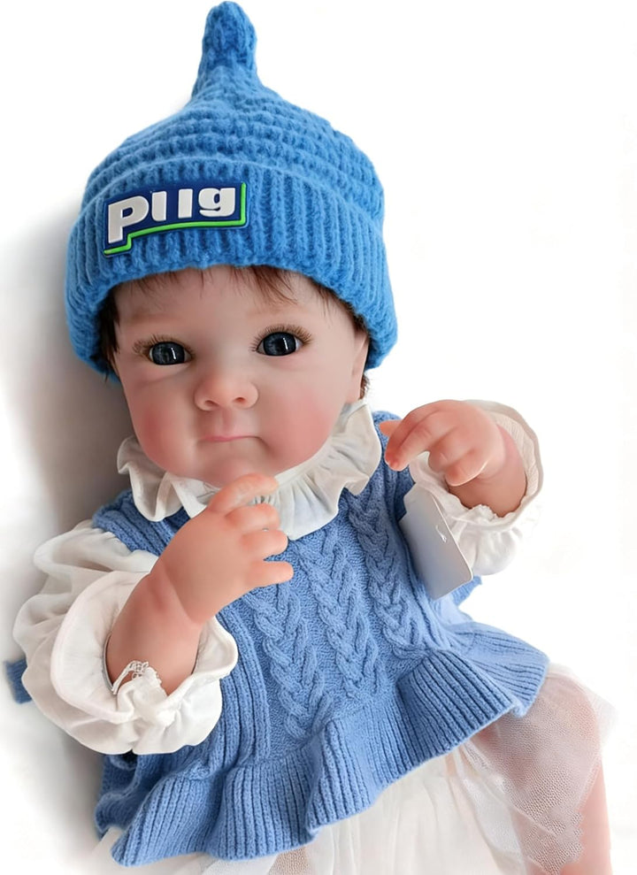 Anano Muñeca realista Reborn de silicona de cuerpo completo para ni...