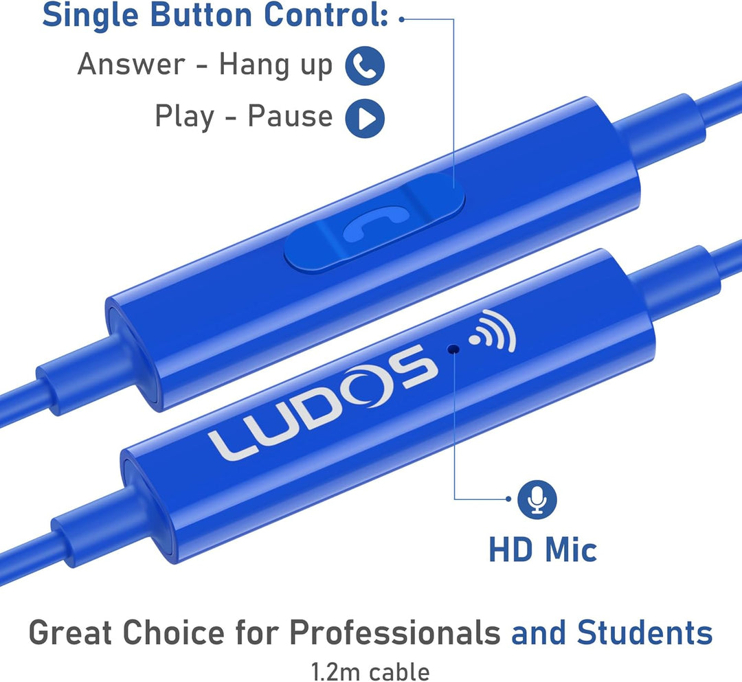 LUDOS OMNITONE Auriculares con cable in-Ear, 5 años de garantía, au...