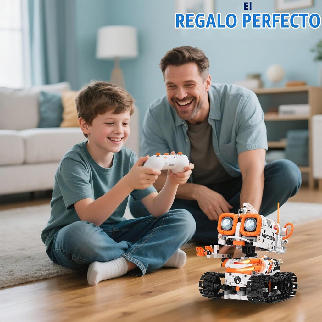 STEM - Kit de robótica para niños a partir de 6 años, robot de codificación de control remoto/aplicación 5 en 1, juguetes de construcción de ingeniería educativa con programación, proyectos científicos, gran regalo para niños y adolescentes