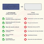 Liforme Esterilla de yoga clásica: diseño de alineación patentado, agarre