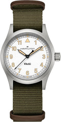 Hamilton Khaki Field Khaki Reloj de cuarzo para hombre, caja de acero