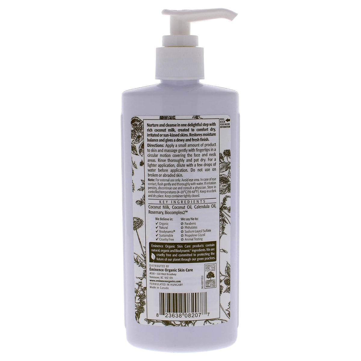 Eminence Limpiador de leche de coco unisex - Limpiador de 8.4 oz