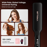 HITTIONA Plancha plana para el cabello \u2013 Plancha plana iónica...
