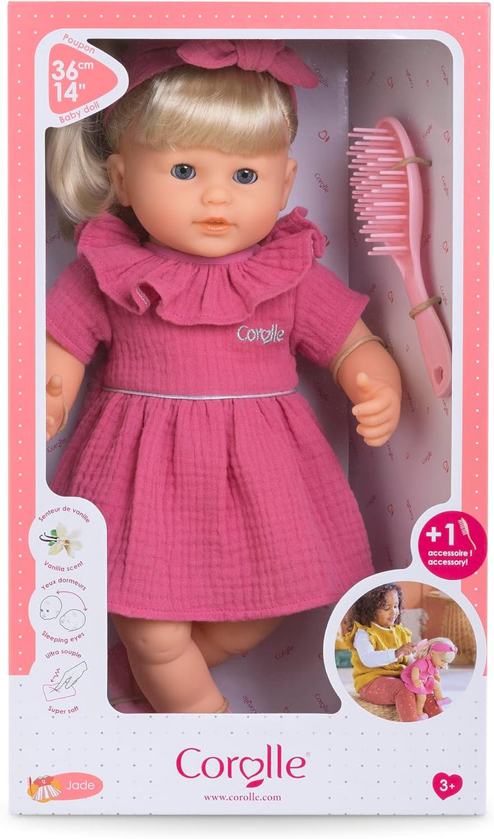 Corolle Jade - Muñeca de bebé suave de 14" con aroma a vainilla...