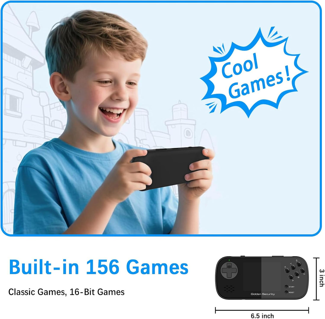 Juego de mano para niños, consola de juegos retro con 156 videojueg...