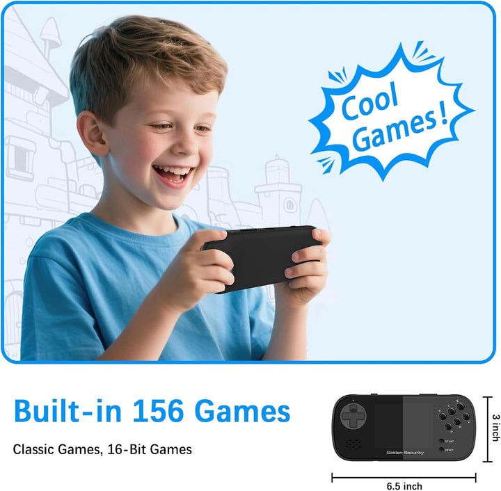 Juego de mano para niños, consola de juegos retro con 156 videojueg...