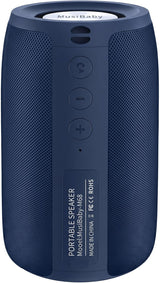Altavoz Bluetooth Musibaby M68, 12W, IPX5, FM, USB AUX, Azul Oscuro...