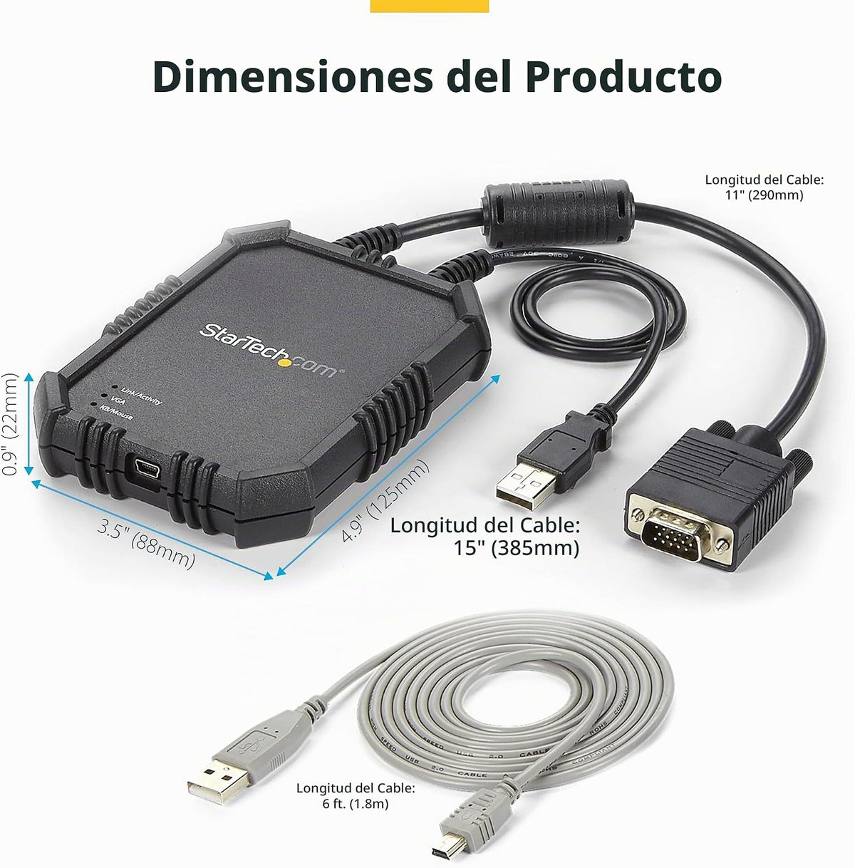 StarTech.com Adaptador de Carro de Choque para Laptop Robusto, Cons...