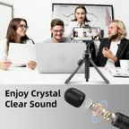 Mini micrófono inalámbrico para iPhone PC, USB tipo C Lavalier Lapel