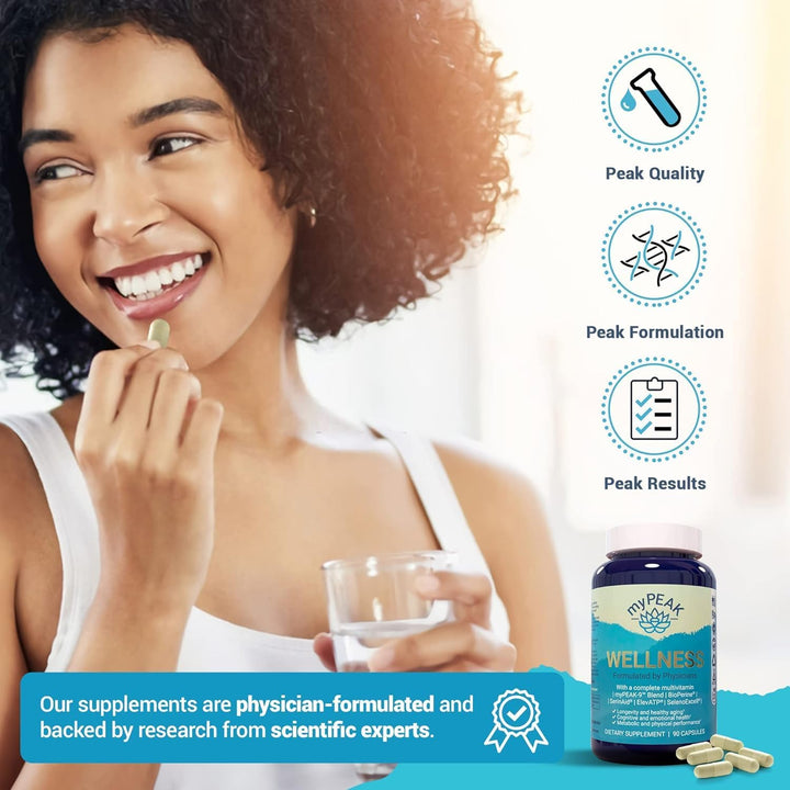 myPEAK Wellness Multivitamínico vegano galardonado con extracto de...
